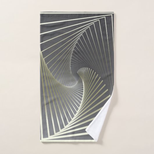 twirl gris jaune (Serviette à main)