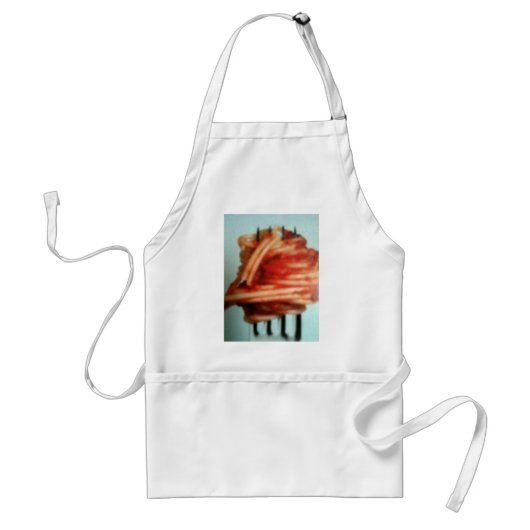 "TWIRL THE PASTA" ITALIAN FUN APRON STANDAARD SCHORT (Voorkant)