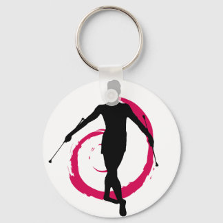 TWIRLER ZWIRL PINK/ZWART SLEUTELHANGER