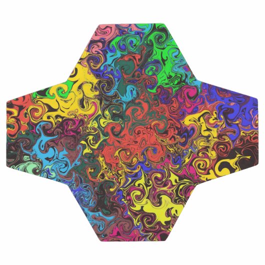 Twirlers colorés Abstraits / (Plat)