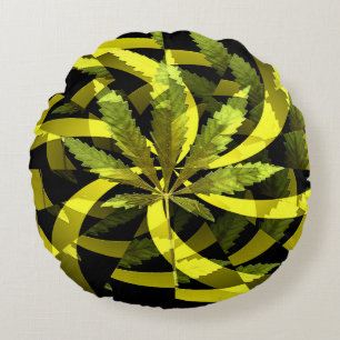 Twirlin' Leaves..... Rond Kussen