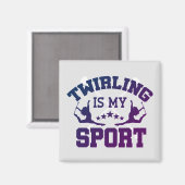 Twirling is mijn sport magneet (Voorkant / Achterkant)