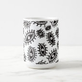 Twirly ogen wit koffiemok (Center)