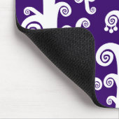 Twirly Stalks - Diep Paars Muismat (Hoek)