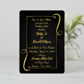 Twirter ensemble Faire-part de mariage à huile (Debout devant)