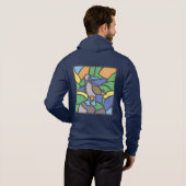 TWIS Blue Footed Booby Zip up Hooded Sweatshirt (Achterkant volledig)