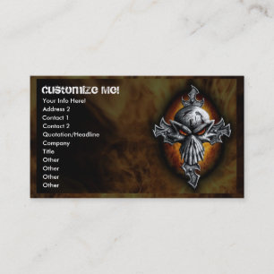 Twist Skull en Cross Visitekaartje