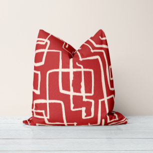 Twist & Turn Rood Witte Worpkussen Kussen