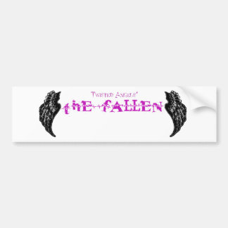 Twisted Angels - De gestorven paarse logo bumper s Bumpersticker