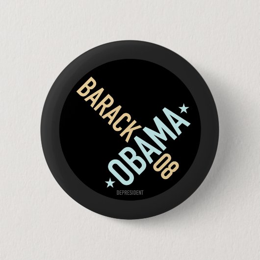 Twisted Barack Obama 08 Button (Voorkant)