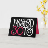 Twisted bij 30 Black Kaart (Gele Bloem)