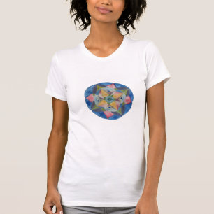 Twisted Blue Mandala Schilder Women's T-Shirt