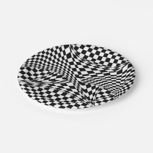Twisted Checkers door Kenneth Yoncich Papieren Bordje