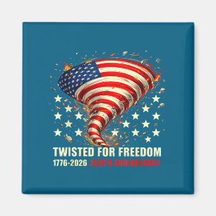 Twisted For Freedom Usa 250th Grafische Kunst Magneet