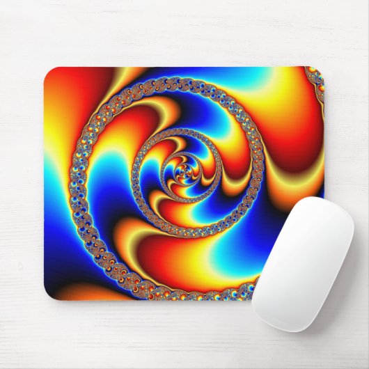 Twisted - Fractal Mousepad Muismat (Met muis)