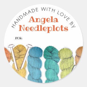 Twisted garen breinaalden handgemaakt door label