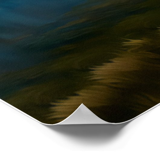 Twisted Guitar Vrouw Poster (Hoek)