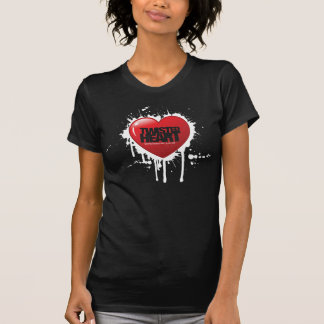 Twisted Heart - Black Girls T-Shirt