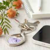 Twisted Heart Metal Sleutelhanger (Zijkant)