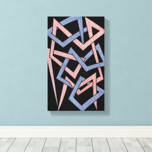 Twisted Hues Canvas (Insitu (Houten vloer))