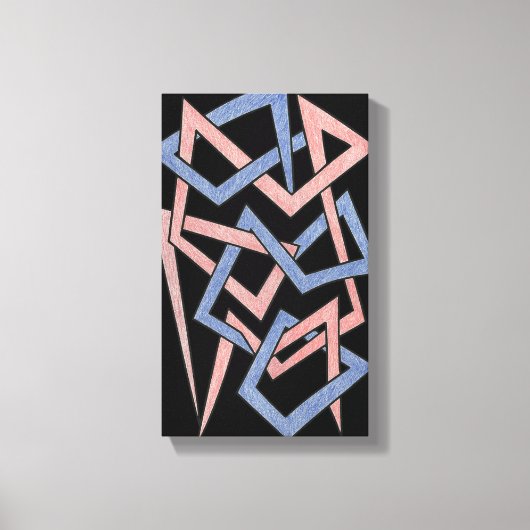 Twisted Hues Canvas Afdruk (Voorkant)