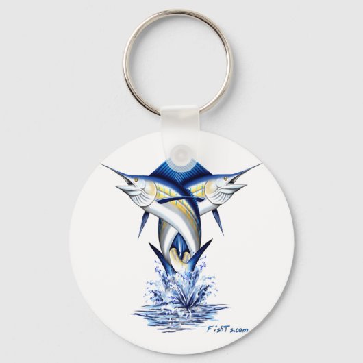 Twisted Marlins Jumping Sleutelhanger (Voorkant)