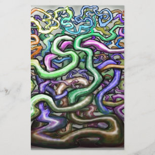 Twisted Rainbow-wijnstokken Briefpapier