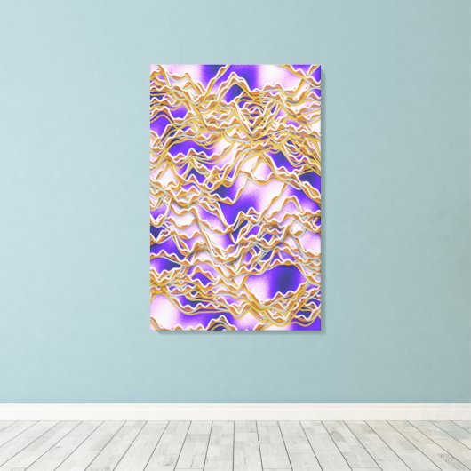 Twisted ropes pattern  canvas afdruk (Insitu (Houten vloer))