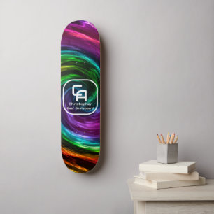 Twisted Smoke Monogram Multicolors Skateboard