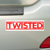 Twisted Stamp Bumpersticker (Op auto)