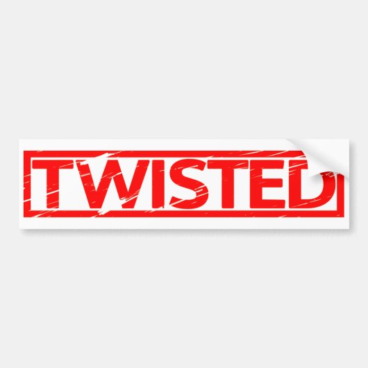 Twisted Stamp Bumpersticker (Voorkant)
