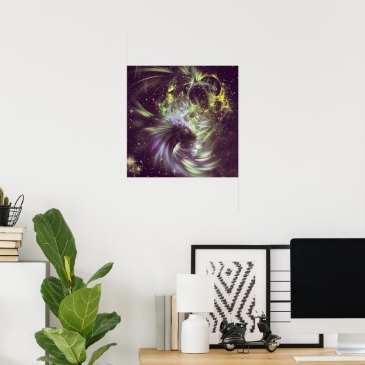 Twisted Time - Black Hole Effects Canvas Print (Thuiskantoor)