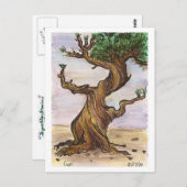 Twisted Tree-Briefkaart Briefkaart (Voorkant / Achterkant)
