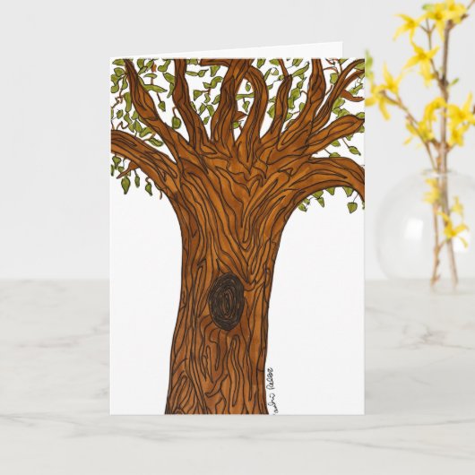 Twisted Tree Kaart (Gele Bloem)