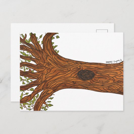 Twisted Tree Postcard Briefkaart (Voorkant / Achterkant)