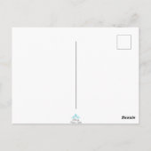 Twisted Tree with Blue background Briefkaart (Achterkant)