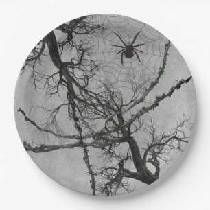 Twisted Vines en Spider Halloween Papieren Bordje