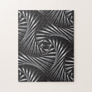 Twisted - zwart staal legpuzzel