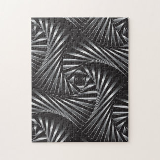 Twisted - zwart staal legpuzzel