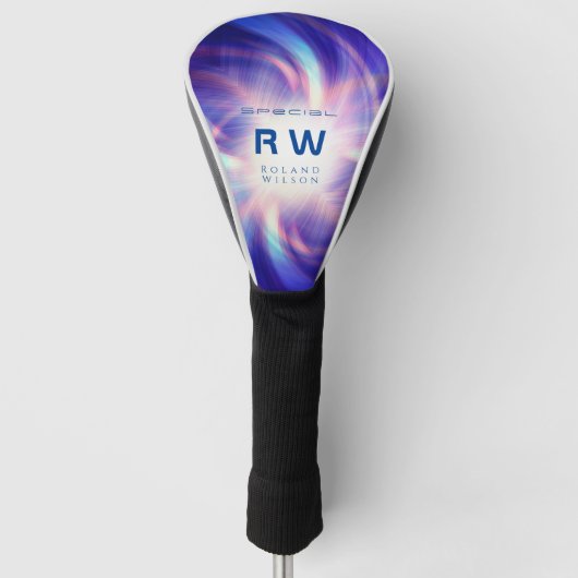 Twisting effect Multicolors gepersonaliseerd Golfheadcover (Voorkant)