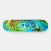 Twisting Liquid Multicolors Gepersonaliseerd Skateboard (Horizontaal)
