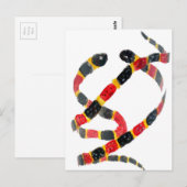Twisting Snake Art Briefkaart (Voorkant / Achterkant)