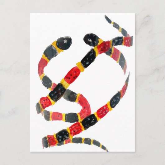 Twisting Snake Art Briefkaart (Voorkant)