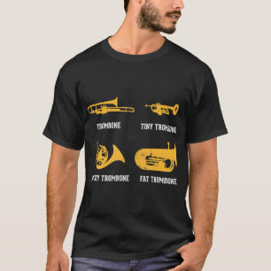 Twisty Fat Trombone Trombone Speler T-shirt
