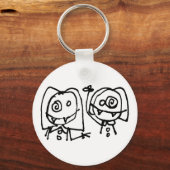 Twitated Just Head Sleutelhanger (Voorkant)