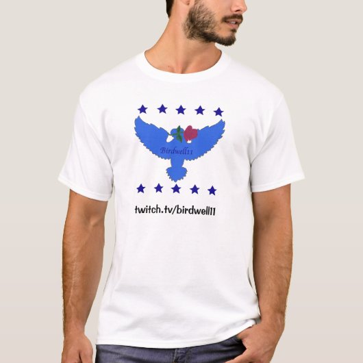 Twitch Blue Logo T-shirt (Voorkant)