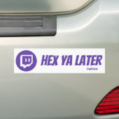 Twitch-label Bumpersticker (Op auto)