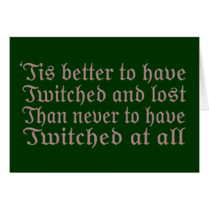 Twitched and Lost...