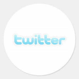 Twitter-achtig! Ronde Sticker