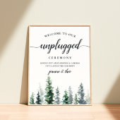 Twitter-ceremonie bij Timber Grove Unplugged Weddi Poster